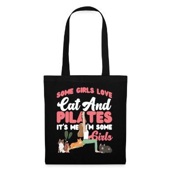 Instructeur de Pilates Professeur Fille - Sac en tissu - noir - Devant