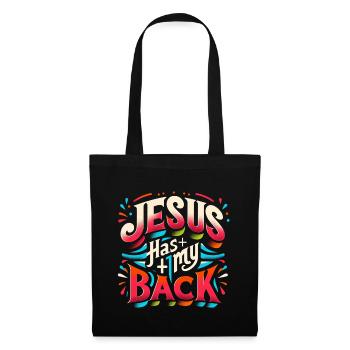 Jésus est là pour moi 22 - Sac en tissu - noir - Devant