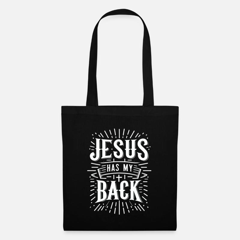 Jesus Has My Back 31 - Stoffbeutel - Schwarz