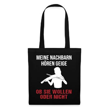Violon voisins Sound Check cadeau - Sac en tissu - noir - Devant