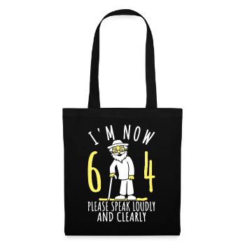 64th birthday 64th 64th I am now 64 years old - Tote Bag - black - Front