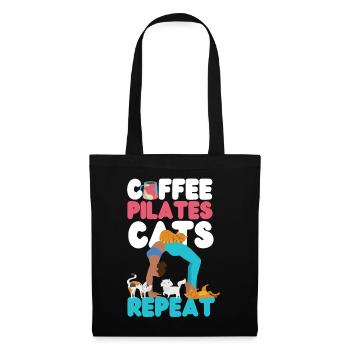 Instructeur de Pilates Professeur Café - Sac en tissu - noir - Devant