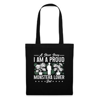Monster Lover A Short Story I Am Houseplants Lover - Stoffbeutel - Schwarz - Vorne