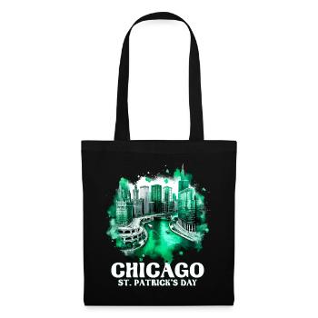 Fête de la Saint-Patrick à Chicago - Sac en tissu - noir - Devant