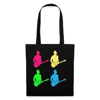 Colorful Guitarists Harmony Gift Shirt - Tote Bag - black - Front