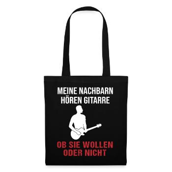 Neighbor Guitar Sound Gift Shirt - Tote Bag - black - Front