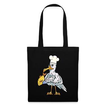 Maritime seagull fish cook hunger cooking - Tote Bag - black - Front