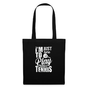 Je suis juste ici pour jouer au padel - Sac en tissu - noir - Devant