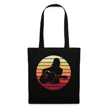 Guitarist Sunset Gift Harmony - Tote Bag - black - Front