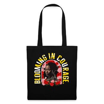 Chemise d’ancien combattant, Blooming In Courage Tee, cadeau pour - Sac en tissu - noir - Devant