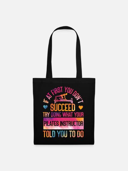 Pilates Instructor Teacher - Stoffbeutel - Schwarz