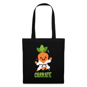 Karate Carrot - Pun - Tote Bag - black - Front