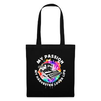 Harvester Lover My Passion My Harvester Farmer - Tote Bag - black - Front