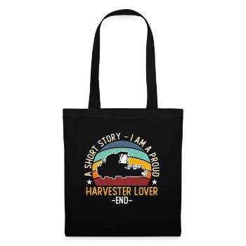 Moissonneuse-batteuse L’amant Une petite histoire Je suis la vie agricole - Sac en tissu - noir - Devant