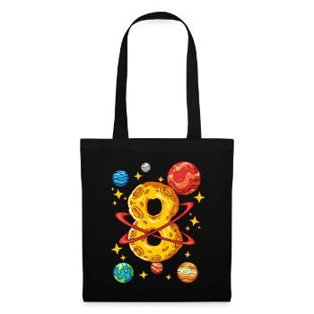 8 Birthday Space Space Astronaut 8 Years - Tote Bag - black - Front