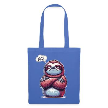 NON! Paresseux, Fatigué, Somnolent, Sieste, Paresse - Sac en tissu - bleu pâle - Devant