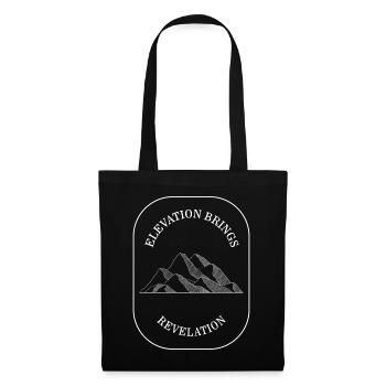 Inspirational Shirt, Elevation Brings Revelation - Tote Bag - black - Front