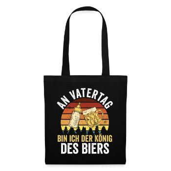 Papa Bière Père Fête des Pères - Sac en tissu - noir - Devant