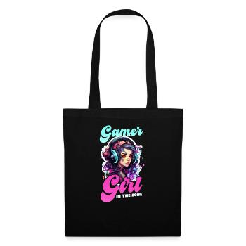 Im A Video Gamer Gamer Girl In The Zone - Tote Bag - black - Front