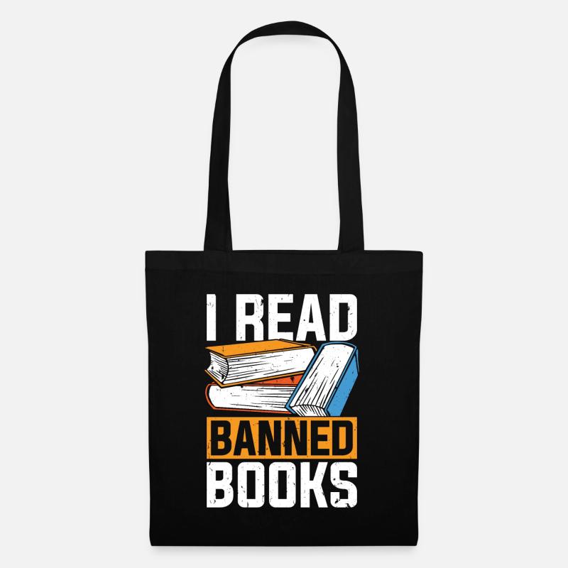 Librarian I Read Banned Books Library Librarians - Stoffbeutel - Schwarz
