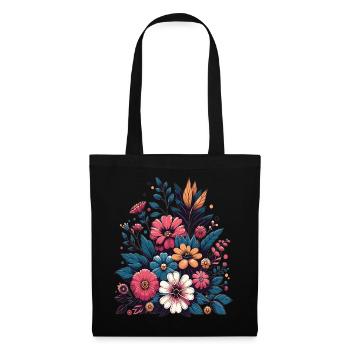 Botanical Bliss Wildflower Bouquet Nature Lover - Tote Bag - black - Front