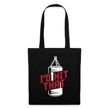 Sac de frappe de boxe Hobby Sports - Sac en tissu - noir - Devant