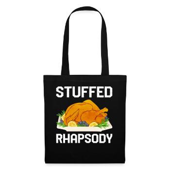 Thanksgiving-Shirt, Stuffed Rhapsody T-Shirt, Geschenk - Stoffbeutel - Schwarz - Vorne