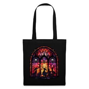 Wicca Dancing Witch Stained Glass Neopaganism Witc - Stoffbeutel - Schwarz - Vorne