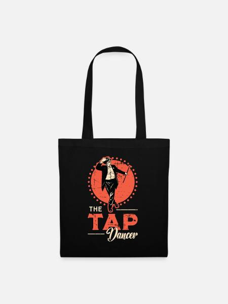 Tap Dance The Tap Dancer Contemporary Dancing - Stoffbeutel - Schwarz
