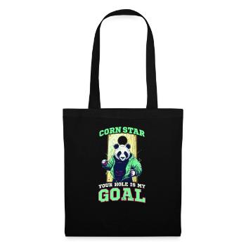 Cornhole Corn Star Hole But - Sac en tissu - noir - Devant