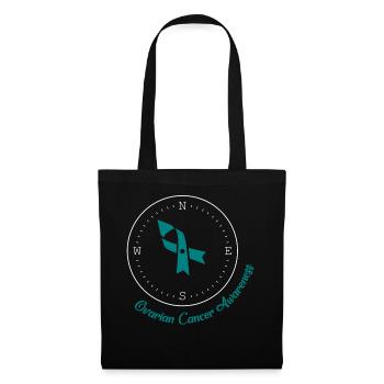 Cancer Awareness Shirt, Ovarian Cancer Awareness - Tote Bag - black - Front