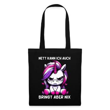 Sympa je peux aussi apporter mais rien n’apporte - Sac en tissu - noir - Devant