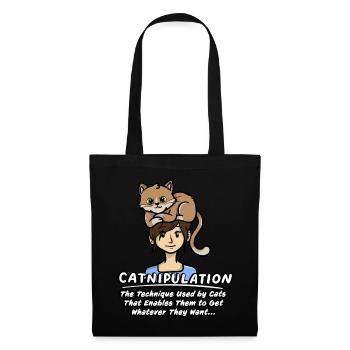 Technique De Catnipulation De Chaton Amant Chat Mignon - Sac en tissu - noir - Devant