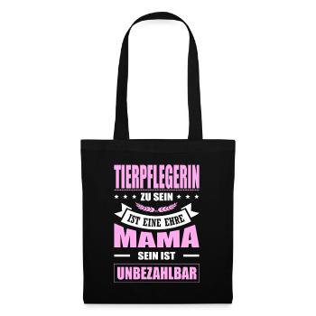 Tierpflegerin Zu Sein Eine Ehre Mama Tierpfleger - Stoffbeutel - Schwarz - Vorne