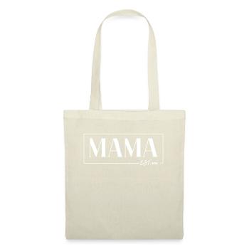MAMA EST. 2026 - Das Mami Mom Mommy Mama Geburt - Stoffbeutel - Natur - Vorne