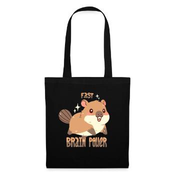 Fast Brain Power - Stoffbeutel - Schwarz - Vorne
