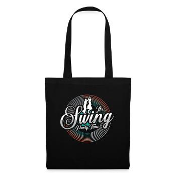 Swing Dance It's Swing Party Time Ballroom Dance - Stoffbeutel - Schwarz - Vorne