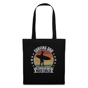 Surf Papa Surfeur - Sac en tissu - noir - Devant