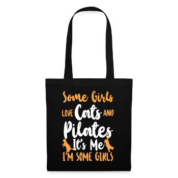 Instructeur de Pilates Professeur Fille - Sac en tissu - noir - Devant