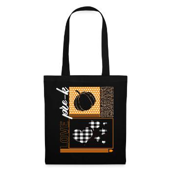 Chemise de Thanksgiving, amour Pre-K Tee, cadeau pour - Sac en tissu - noir - Devant