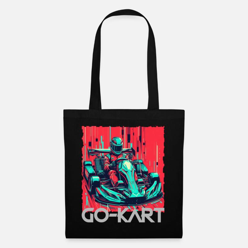 Go Kart - Stoffbeutel - Schwarz