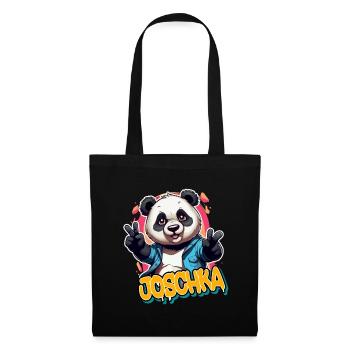 JOSCHKA - Handsome boy name with cool panda - Tote Bag - black - Front