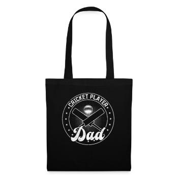 Cricket Player Dad Cricket - Stoffbeutel - Schwarz - Vorne