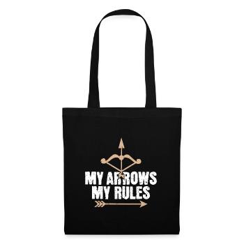 My Arrows My Rules - Archer Bow - Tote Bag - black - Front