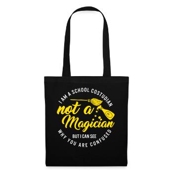 Custodian Shirt, I Am A School Custodian Not A - Tote Bag - black - Front