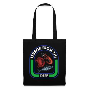 Chemise d’Halloween, terreur des fruits de mer profonds - Sac en tissu - noir - Devant