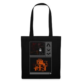 Chemise d’Halloween, chat drôle films d’horreur T-shirt mignon - Sac en tissu - noir - Devant