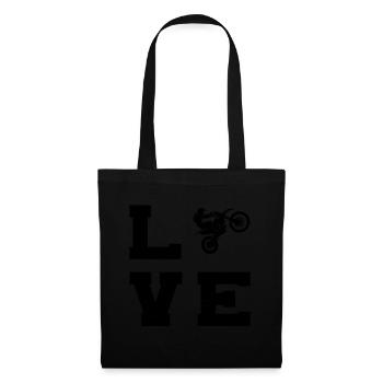 Women's Dirt Bike Dirt Bike Dirt Biker Supermoto - Tote Bag - black - Front