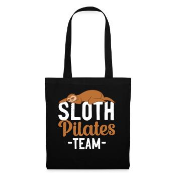 Pilates Instructor Teacher Sloth - Stoffbeutel - Schwarz - Vorne
