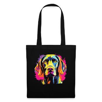 Watercolor Colorful German Shorthair - Tote Bag - black - Front
